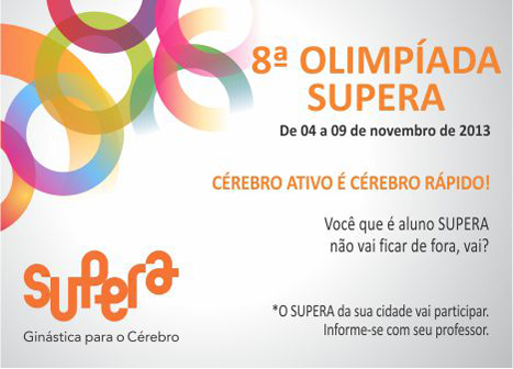 Vem aí a 8ª Olimpíada SUPERA