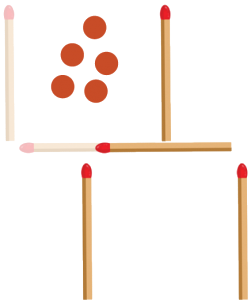 Treinamento De Lógica De Jogo De Palito De Fósforo De Uma