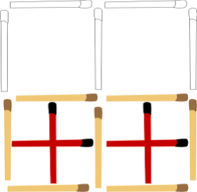 Desafio: Mova um palito e forme um quadrado