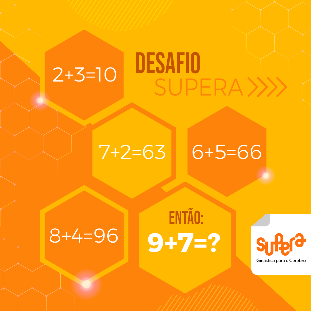 Resposta do desafio de lógica e matemática: Que número substitui a  interrogação no hex…