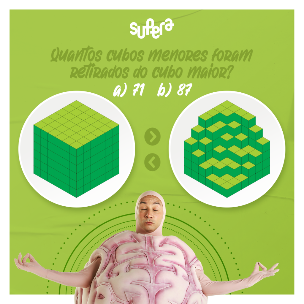 Desafio: cubo verde - SUPERA - Ginástica para o Cérebro