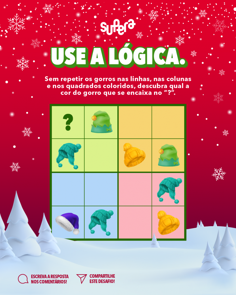 Desafio: use a lógica. - SUPERA - Ginástica para o Cérebro