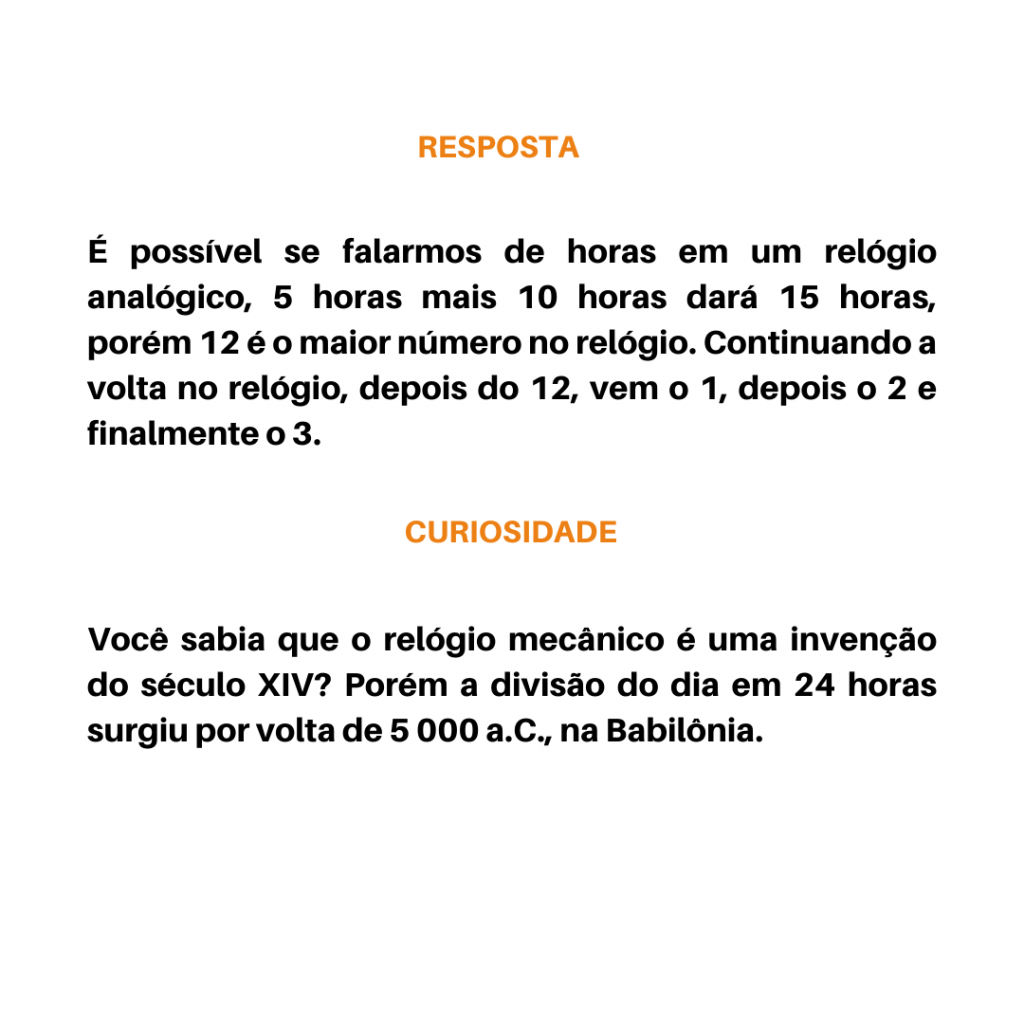 Desafio! Qual a sua resposta? Vamos para explicação: Essa não é