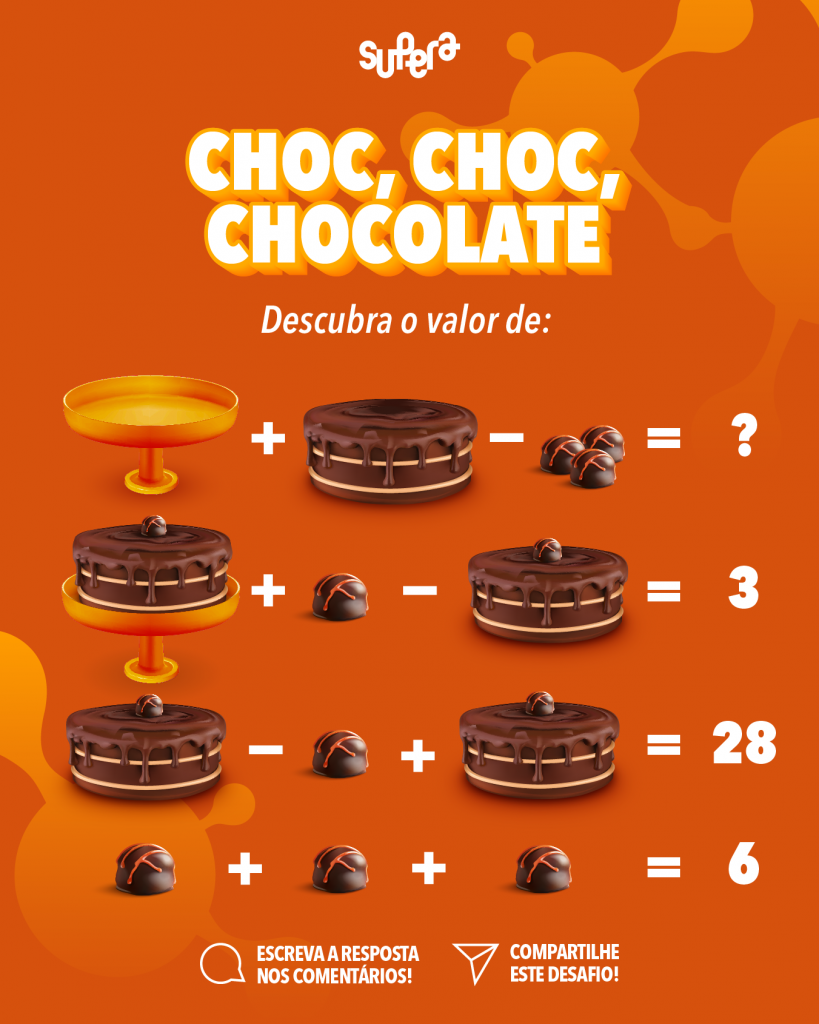 Desafio: choc, choc, chocolate. - SUPERA - Ginástica para o Cérebro