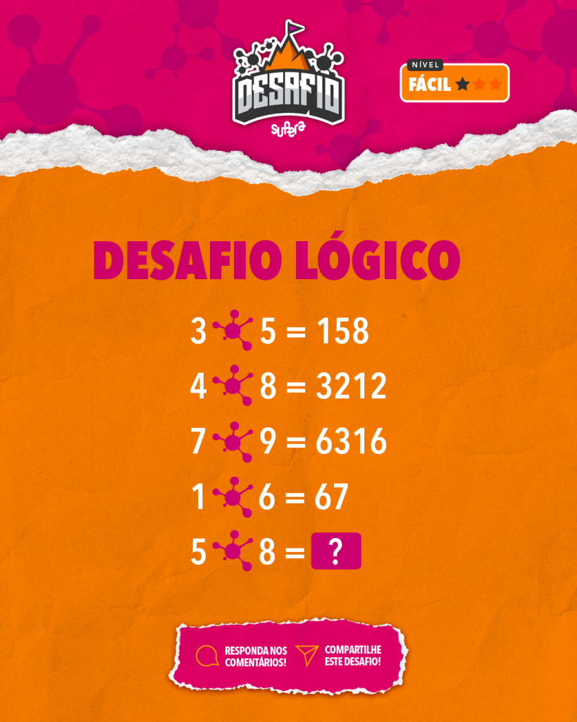 Desafio: qual a lógica? - SUPERA - Ginástica para o Cérebro