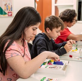 Alunos Supera treinando o cérebro